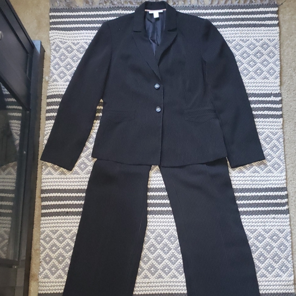 Pinstriped Pantsuit